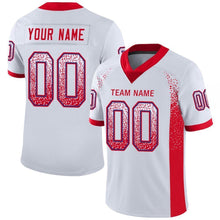 Load image into Gallery viewer, Custom White Scarlet-Royal Mesh Drift Fashion Football Jersey