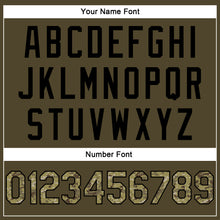 Load image into Gallery viewer, Custom Stitched Olive Camo-Black Sports Pullover Sweatshirt Salute To Service Hoodie