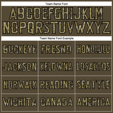 Load image into Gallery viewer, Custom Olive Camo-Black Authentic Salute To Service American Flag Fashion Baseball Jersey