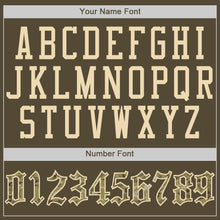 Load image into Gallery viewer, Custom Olive Camo-Khaki Authentic Salute To Service American Flag Fashion Baseball Jersey