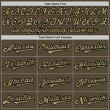 Load image into Gallery viewer, Custom Olive Camo-Black Authentic Salute To Service American Flag Fashion Baseball Jersey