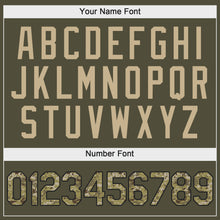 Load image into Gallery viewer, Custom Olive Camo-Black Salute To Service Performance T-Shirt