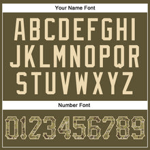 Load image into Gallery viewer, Custom Olive Camo-Khaki Authentic Salute To Service Baseball Jersey