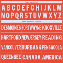 Load image into Gallery viewer, Custom Orange White V-Neck Basketball Jersey