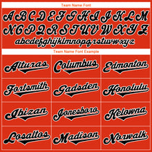 Load image into Gallery viewer, Custom Orange Black-White Authentic Throwback Rib-Knit Baseball Jersey Shirt