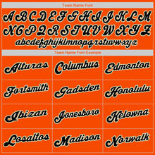 Load image into Gallery viewer, Custom Orange Black-Cream Authentic Baseball Jersey