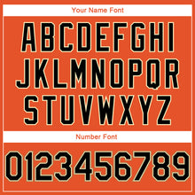 Load image into Gallery viewer, Custom Stitched Orange Black-Old Gold Sports Pullover Sweatshirt Hoodie