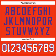 Load image into Gallery viewer, Custom Orange White-Purple Authentic Baseball Jersey