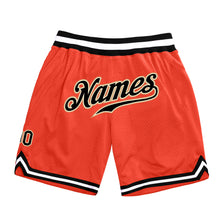 Load image into Gallery viewer, Custom Orange Black-Old Gold Authentic Throwback Basketball Shorts