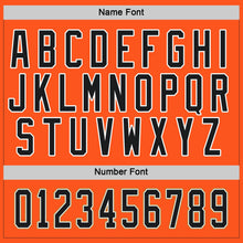 Load image into Gallery viewer, Custom Orange Black-White Hockey Jersey