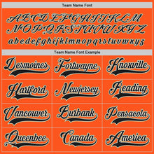 Load image into Gallery viewer, Custom Orange Black-White Hockey Jersey