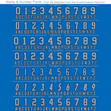 Load image into Gallery viewer, Custom Panther Blue Light Gray-Black Mesh Authentic Football Jersey