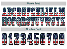 Load image into Gallery viewer, Custom White Midnight Green-Black USA Flag Fashion Football Jersey
