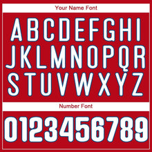 Load image into Gallery viewer, Custom Red White-Royal Baseball Jersey