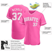Load image into Gallery viewer, Custom Pink Authentic Baseball Jersey