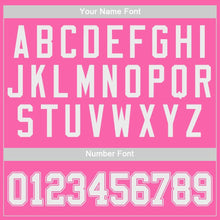 Load image into Gallery viewer, Custom Pink White Authentic Baseball Jersey