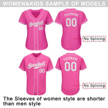 Load image into Gallery viewer, Custom Pink Authentic Baseball Jersey
