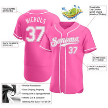 Load image into Gallery viewer, Custom Pink Authentic Baseball Jersey