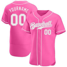 Load image into Gallery viewer, Custom Pink Authentic Baseball Jersey