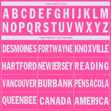 Load image into Gallery viewer, Custom Pink White V-Neck Basketball Jersey