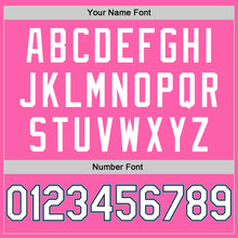 Load image into Gallery viewer, Custom Pink White-Light Blue Round Neck Rib-Knit Basketball Jersey