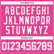 Load image into Gallery viewer, Custom Pink White Authentic Baseball Jersey
