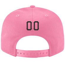 Load image into Gallery viewer, Custom Pink Black-Old Gold Stitched Adjustable Snapback Hat