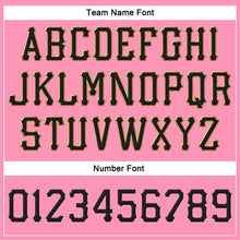 Load image into Gallery viewer, Custom Pink Black-Old Gold Stitched Adjustable Snapback Hat