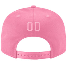 Load image into Gallery viewer, Custom Pink Pink-White Stitched Adjustable Snapback Hat