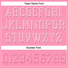 Load image into Gallery viewer, Custom Pink Pink-White Stitched Adjustable Snapback Hat