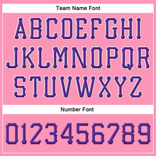 Load image into Gallery viewer, Custom Pink Purple-White Stitched Adjustable Snapback Hat