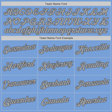 Load image into Gallery viewer, Custom Powder Blue Gray-Dark Gray Authentic Baseball Jersey