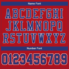 Load image into Gallery viewer, Custom Red Royal-White Mesh Authentic Football Jersey