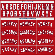 Load image into Gallery viewer, Custom Red White-Royal Authentic Baseball Jersey