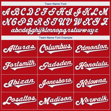 Load image into Gallery viewer, Custom Red White-Royal Authentic Baseball Jersey