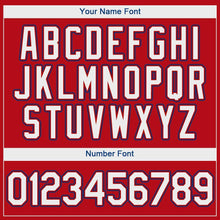 Load image into Gallery viewer, Custom Red White-Royal Authentic Baseball Jersey