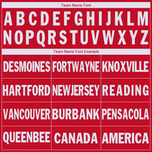 Load image into Gallery viewer, Custom Red White V-Neck Basketball Jersey