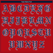 Load image into Gallery viewer, Custom Red Navy-White Authentic Baseball Jersey