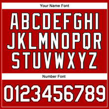 Load image into Gallery viewer, Custom Red White-Black Authentic Throwback Rib-Knit Baseball Jersey Shirt