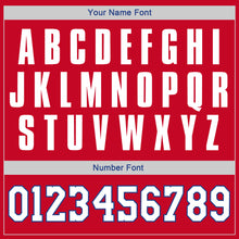 Load image into Gallery viewer, Custom Stitched Red White-Royal Sports Pullover Sweatshirt Hoodie