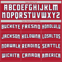 Load image into Gallery viewer, Custom Stitched Red Navy-White Sports Pullover Sweatshirt Hoodie