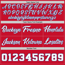 Load image into Gallery viewer, Custom Red White-Royal Authentic Throwback Basketball Shorts