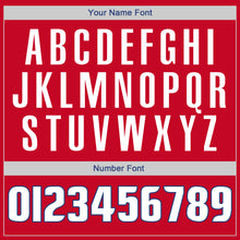 Load image into Gallery viewer, Custom Red White-Royal Authentic Throwback Basketball Jersey