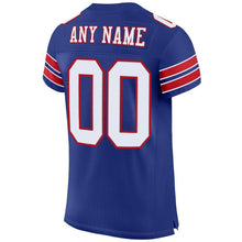 Load image into Gallery viewer, Custom Royal White-Red Mesh Authentic Football Jersey