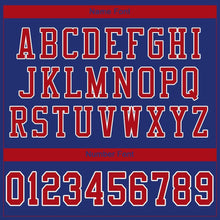 Load image into Gallery viewer, Custom Royal Red-White Mesh Authentic Football Jersey