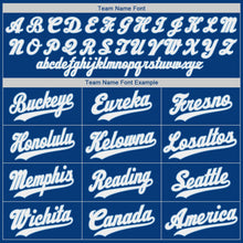 Load image into Gallery viewer, Custom Royal White-Light Blue Authentic Baseball Jersey