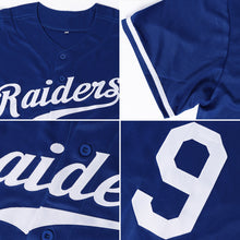 Load image into Gallery viewer, Custom Royal Orange-White Authentic Baseball Jersey