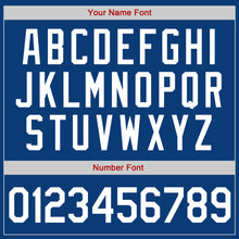 Load image into Gallery viewer, Custom Royal White-Red Authentic Throwback Rib-Knit Baseball Jersey Shirt