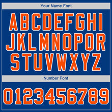 Load image into Gallery viewer, Custom Royal Orange-White Authentic Baseball Jersey
