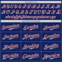 Load image into Gallery viewer, Custom Royal Light Blue-Red Authentic Baseball Jersey